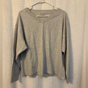 Abercrombie & Fitch Heather Gray Crew Neck Shirt